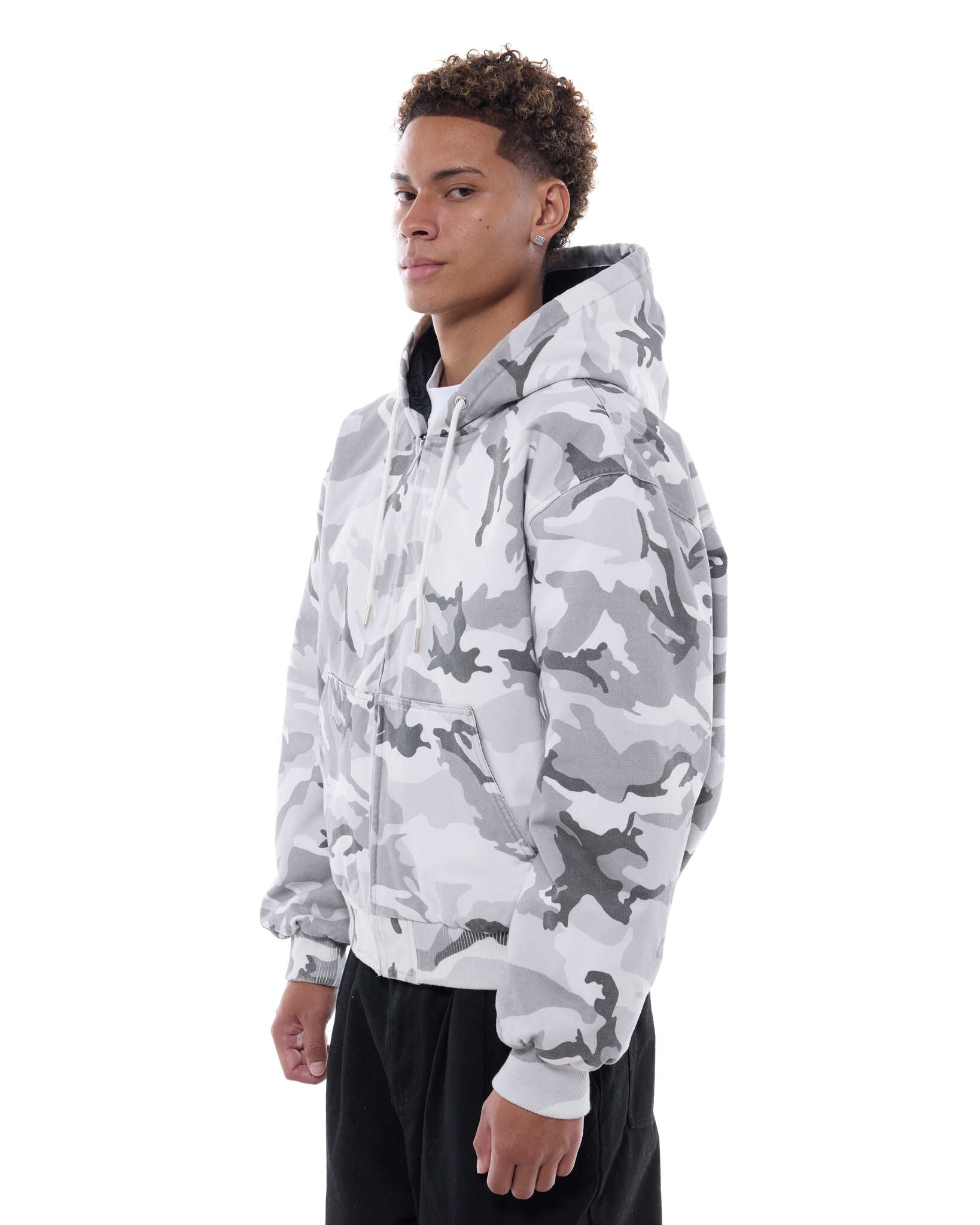 WORKWEAR HOODIE - SNOW CAMO