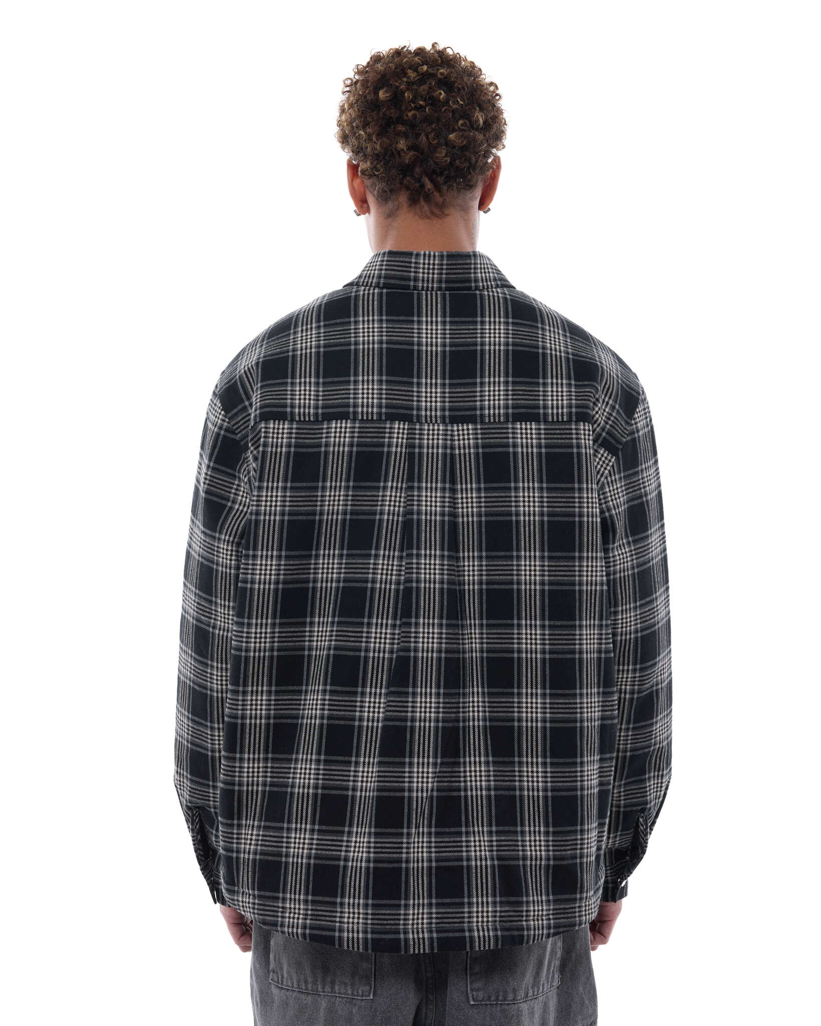 FLANNEL JACKET - BLACK