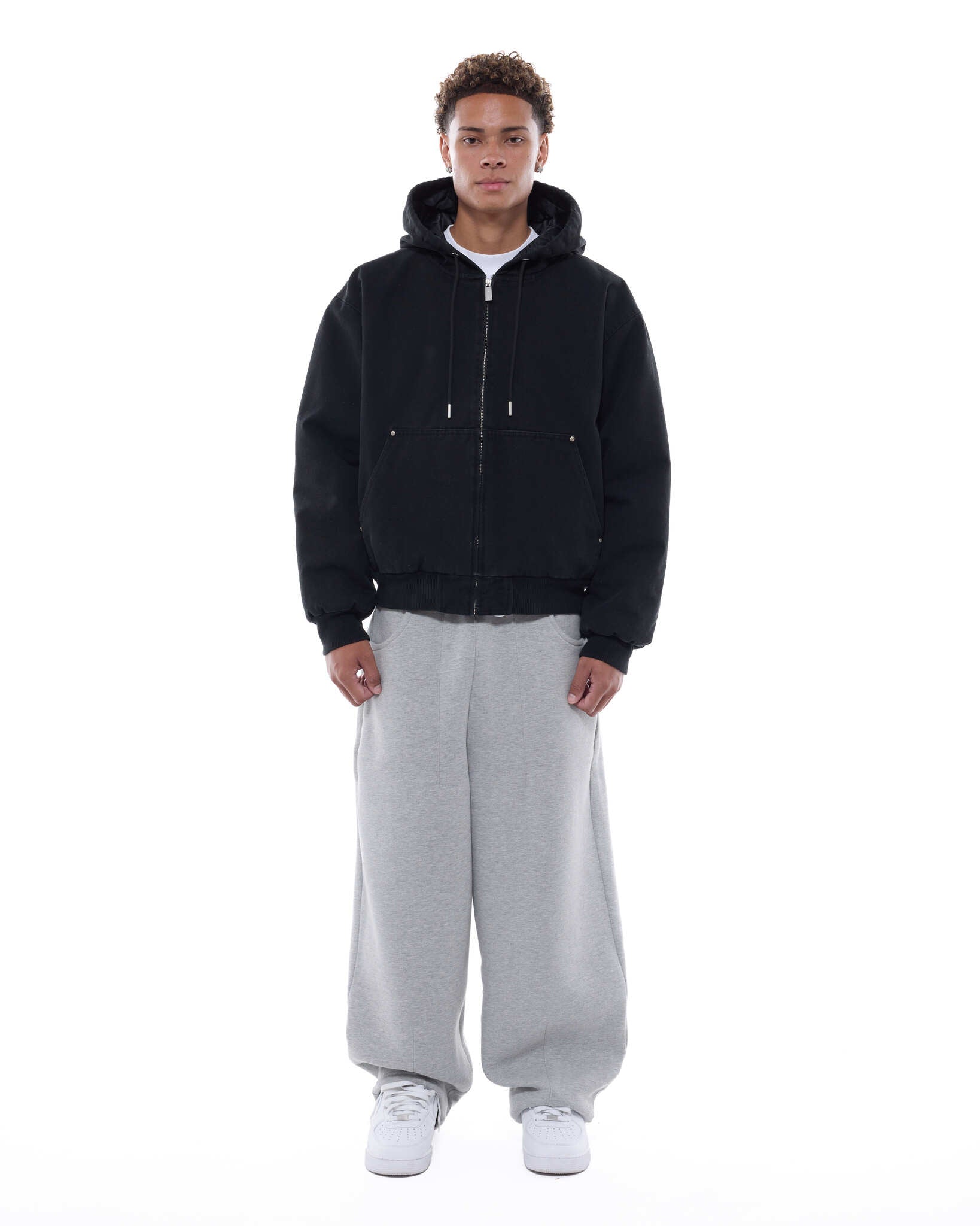 WORKWEAR HOODIE - WASHED BLACK