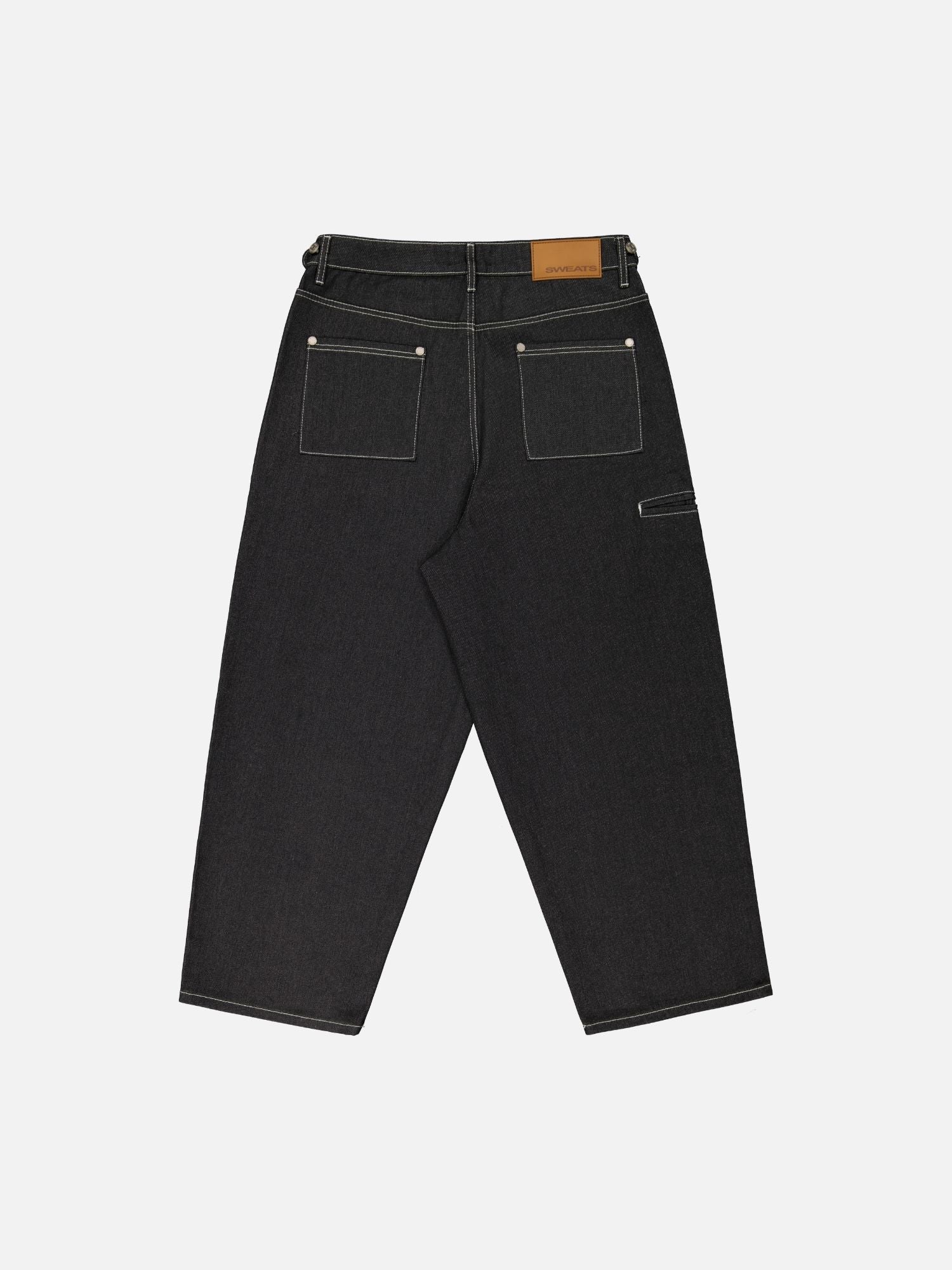 DENIM BAGGY JEANS - BLACK