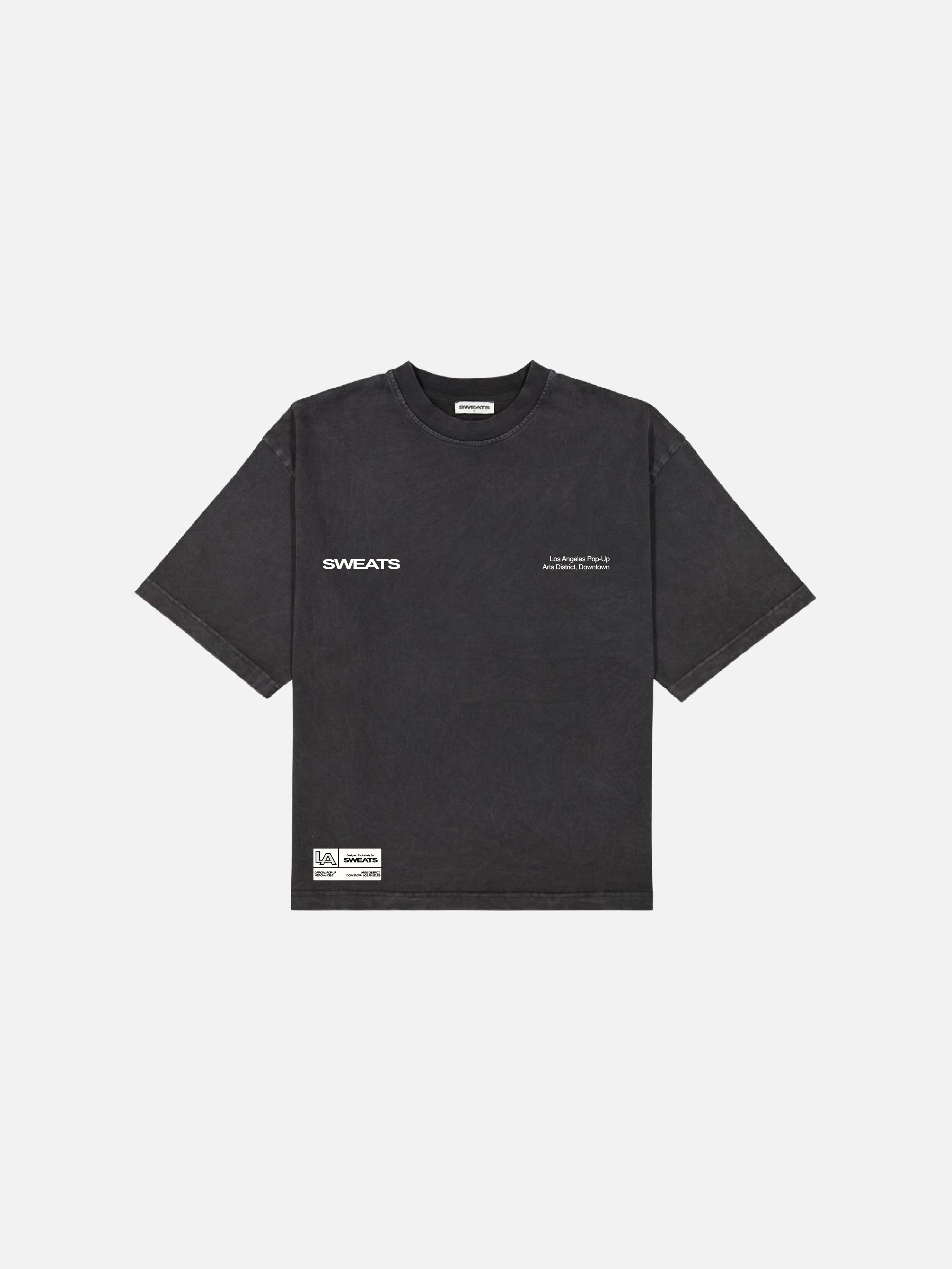 LA POPUP TEE - WASHED BLACK