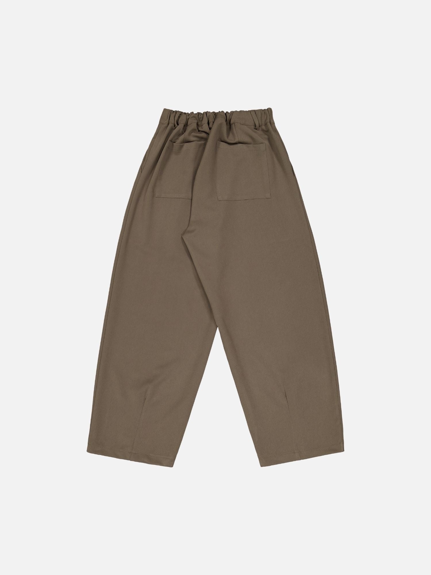 PLEATED PANT - BROWN