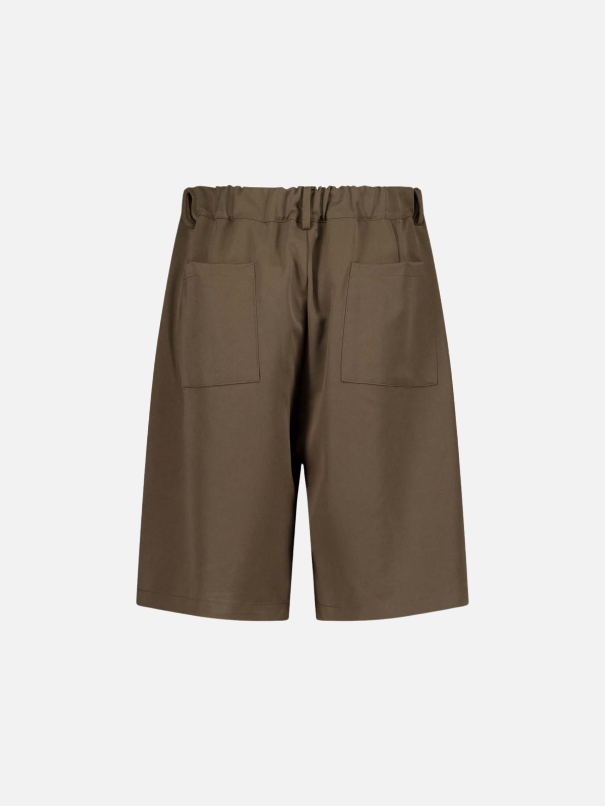 PLEATED SHORTS - BROWN
