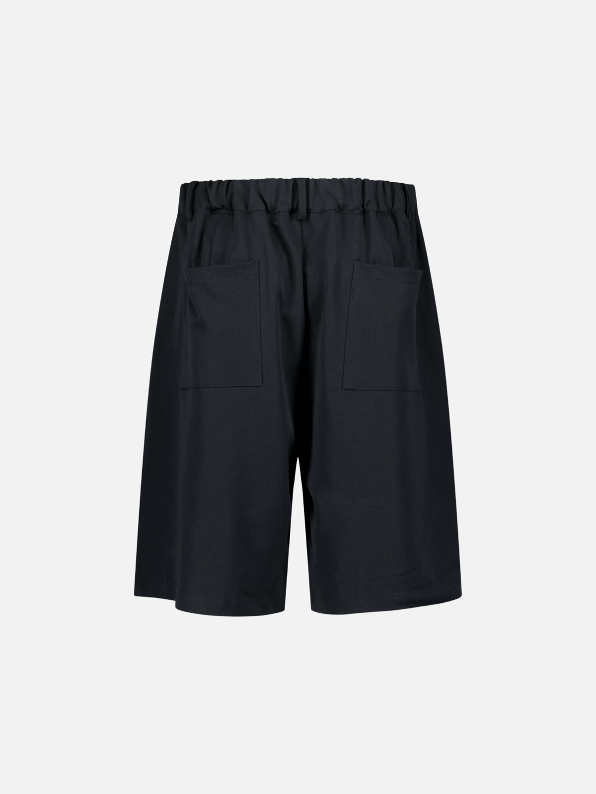 PLEATED SHORTS - NAVY