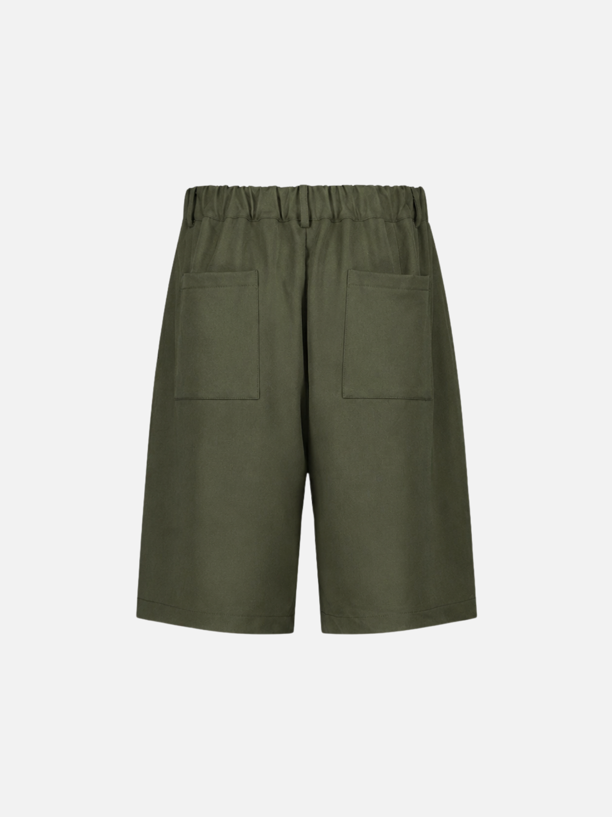 PLEATED SHORTS - OLIVE