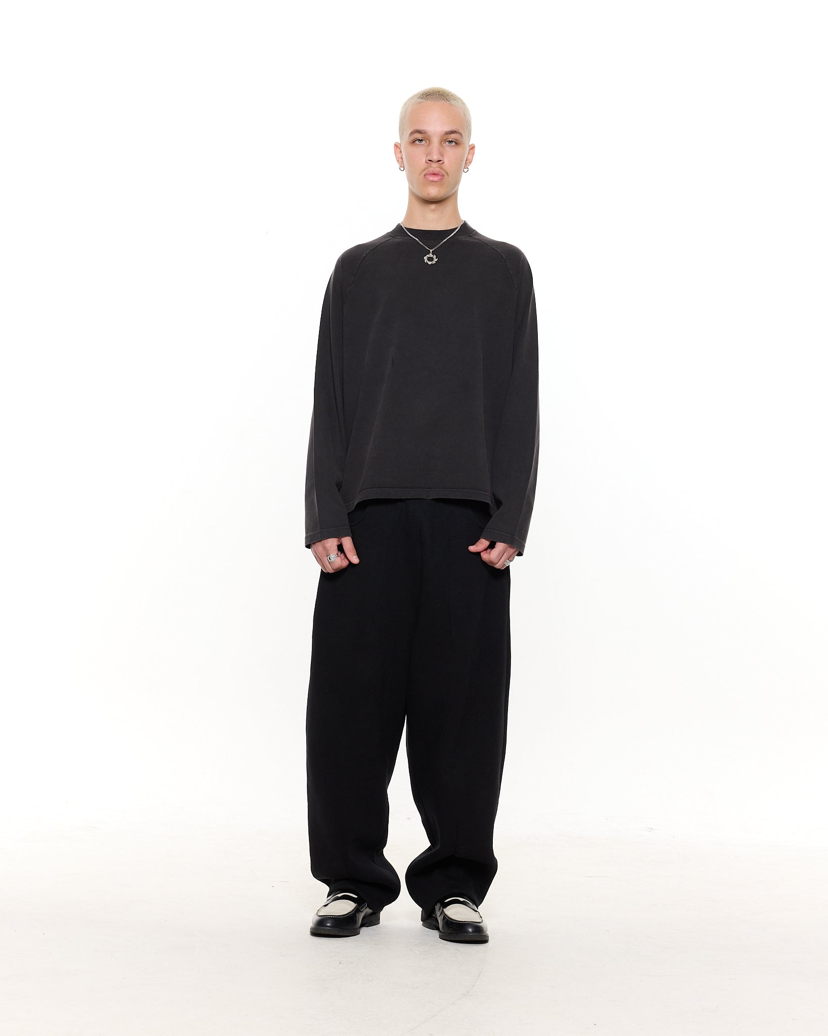 Long Sleeve T-Shirt - Washed Black