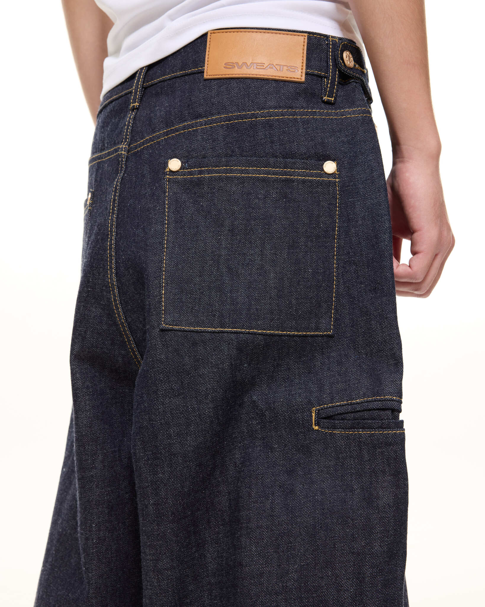 DENIM BAGGY JEANS - INDIGO