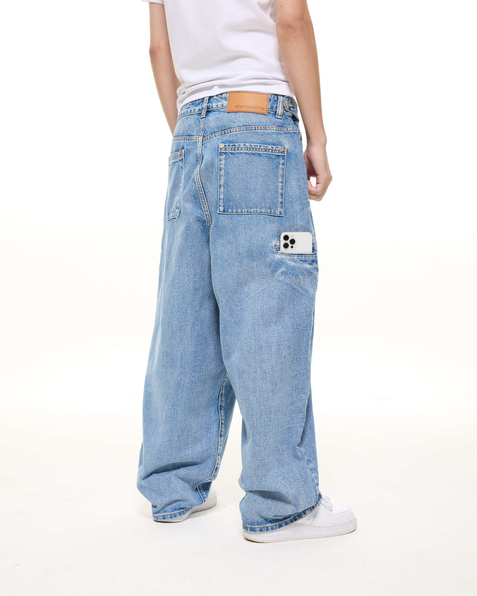 DENIM BAGGY JEANS - LIGHT BLUE