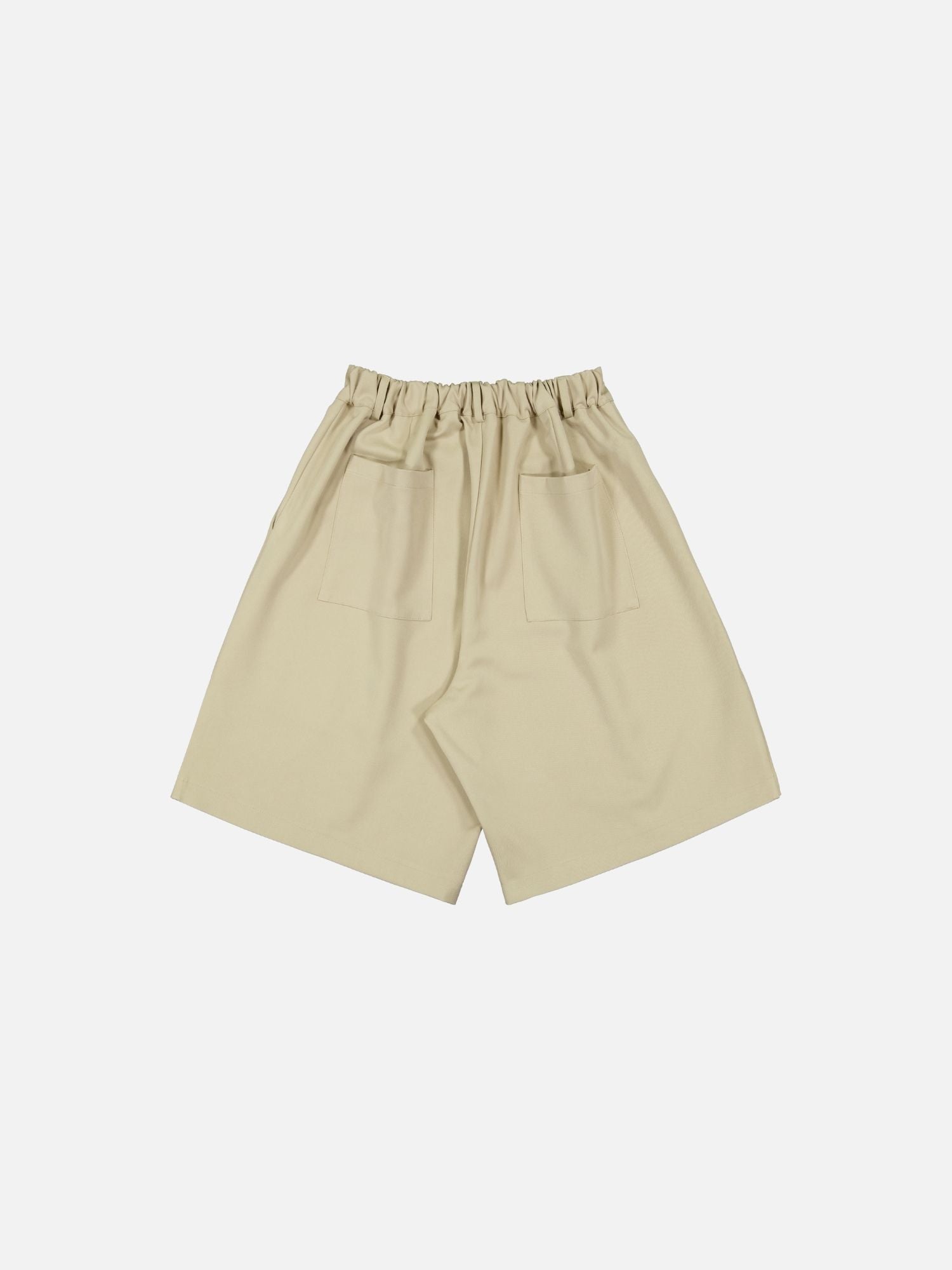 PLEATED SHORTS - SAND