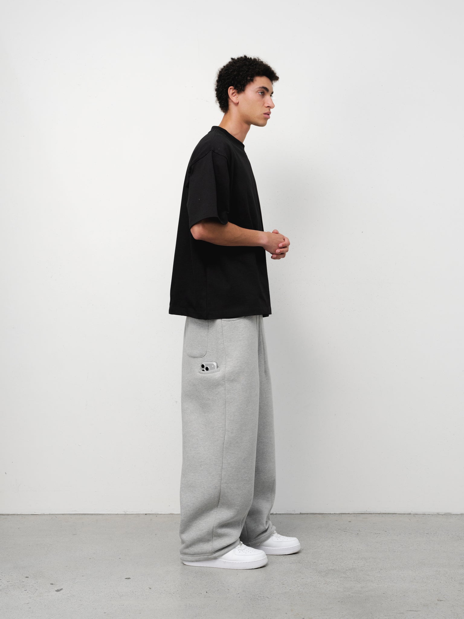 SIGNATURE BLANK T-SHIRT - BLACK