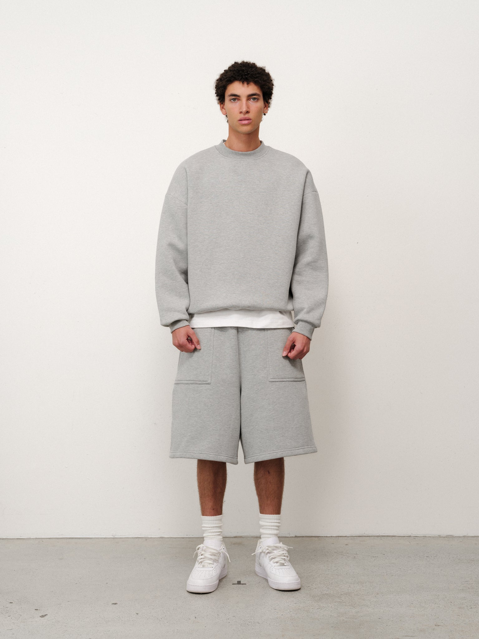 Grey Cozy Shorts | Sweats Collective