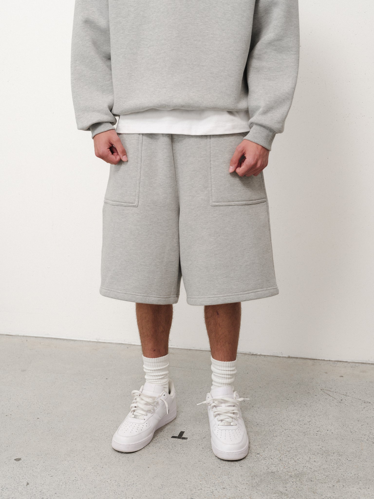 Grey Cozy Shorts | Sweats Collective