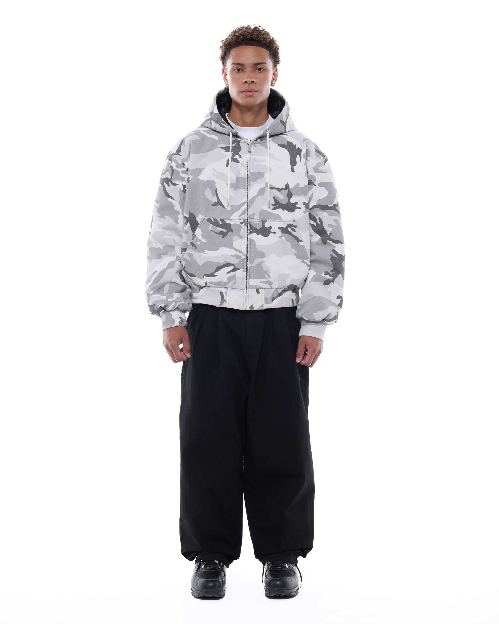 WORKWEAR HOODIE - SNOW CAMO