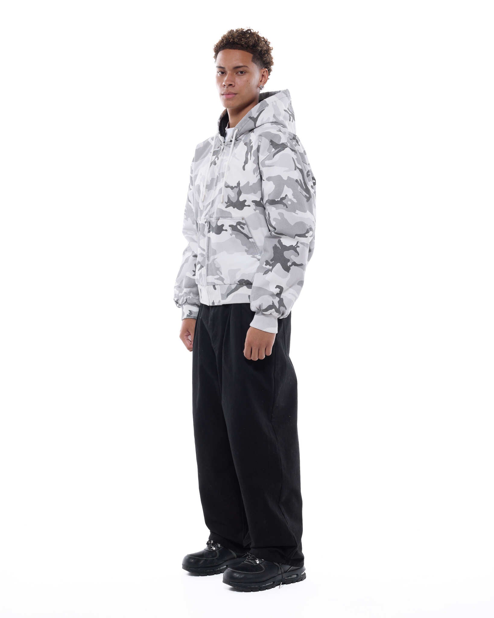 WORKWEAR HOODIE - SNOW CAMO