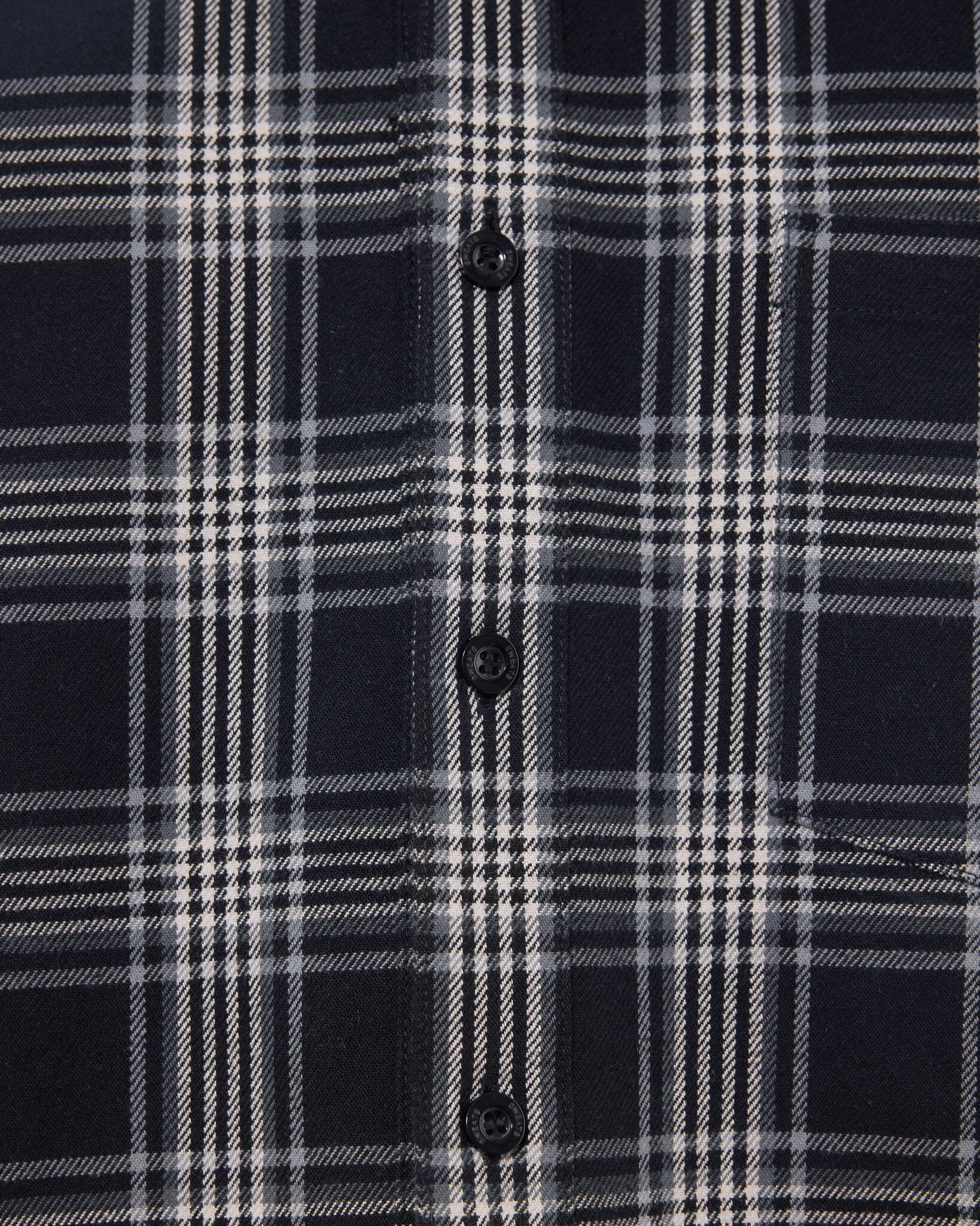 FLANNEL LS SHIRT - BLACK