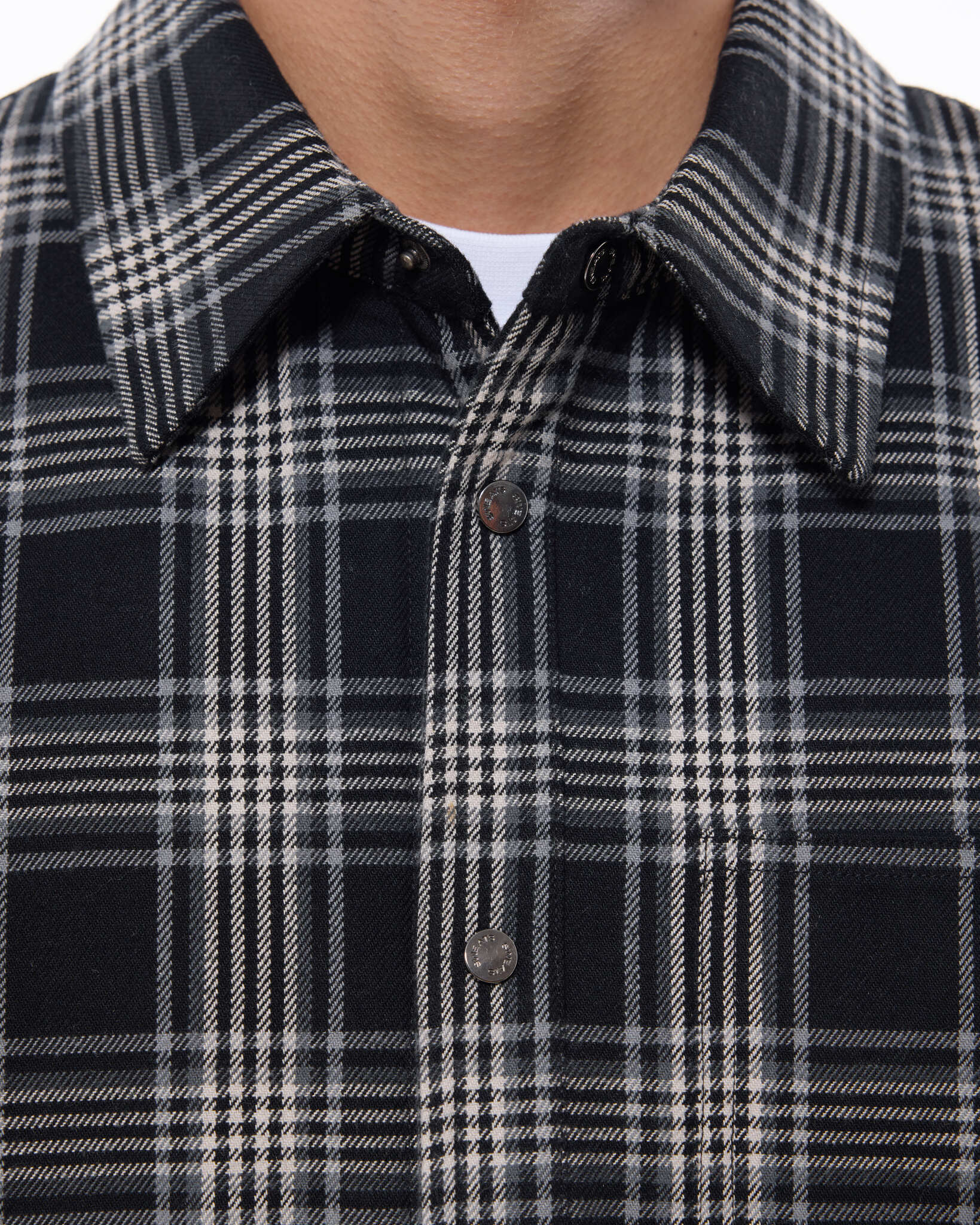 FLANNEL JACKET - BLACK