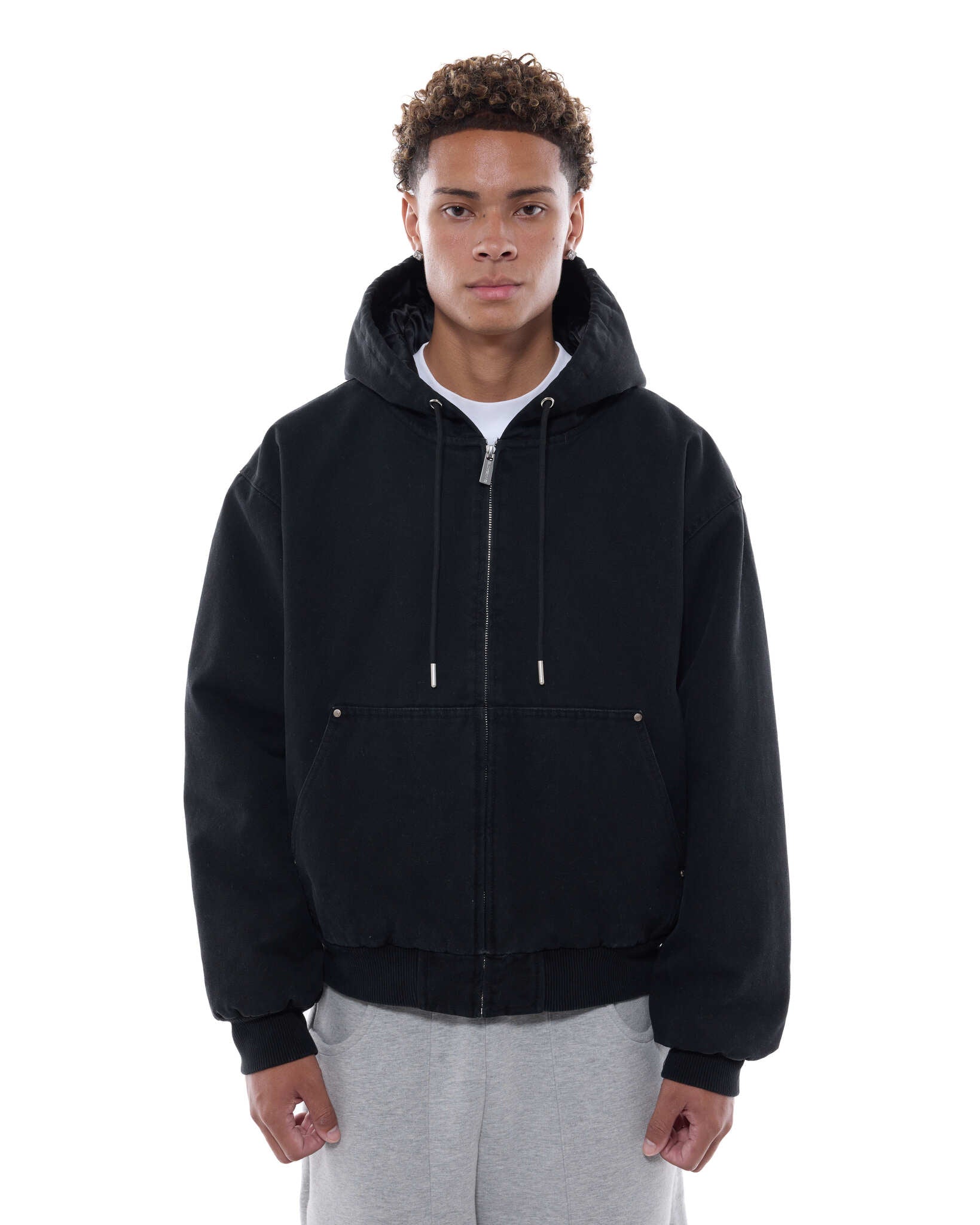 WORKWEAR HOODIE - WASHED BLACK