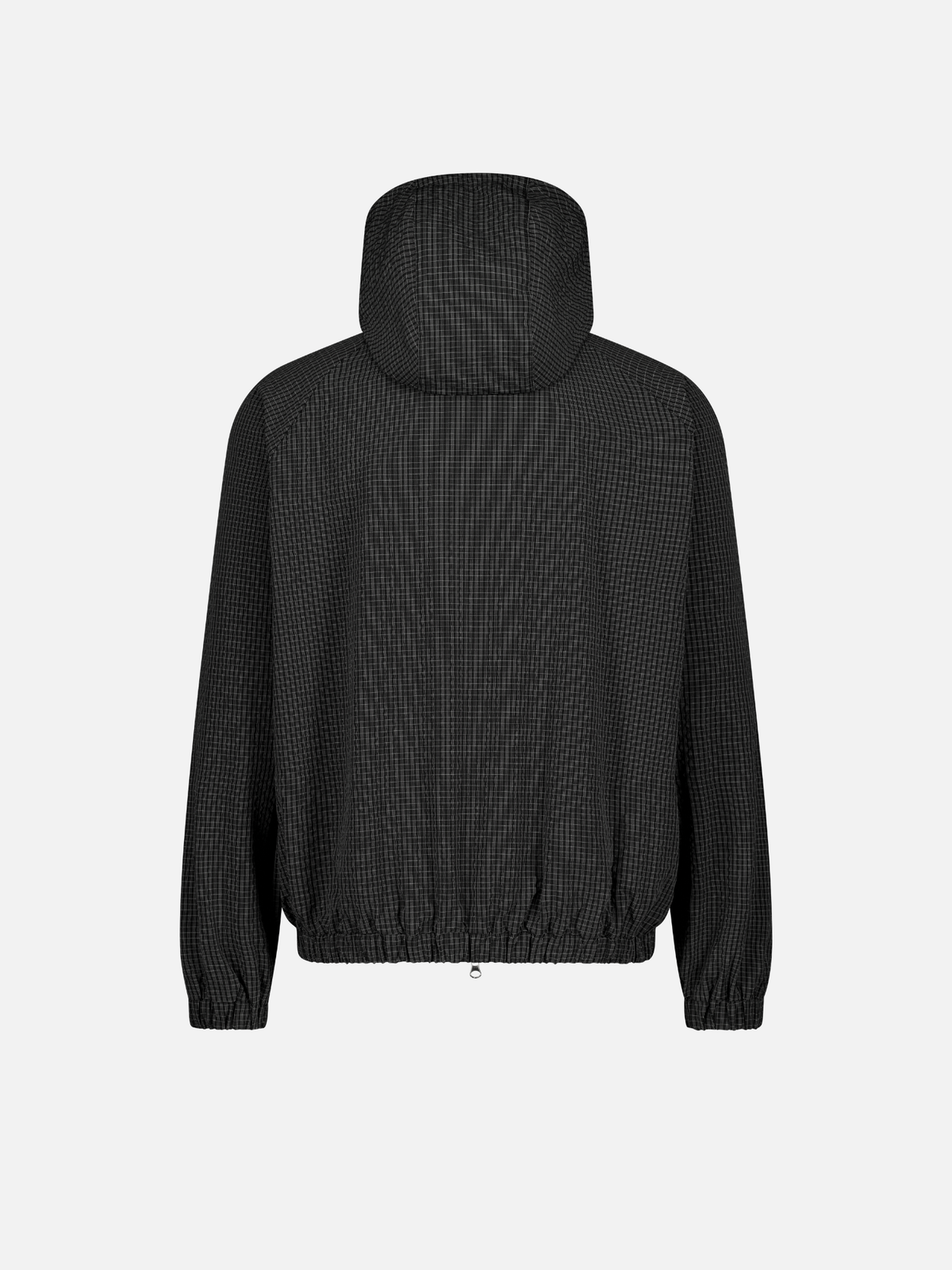 CHECKERED TRACK HOOD - BLACK/WHITE