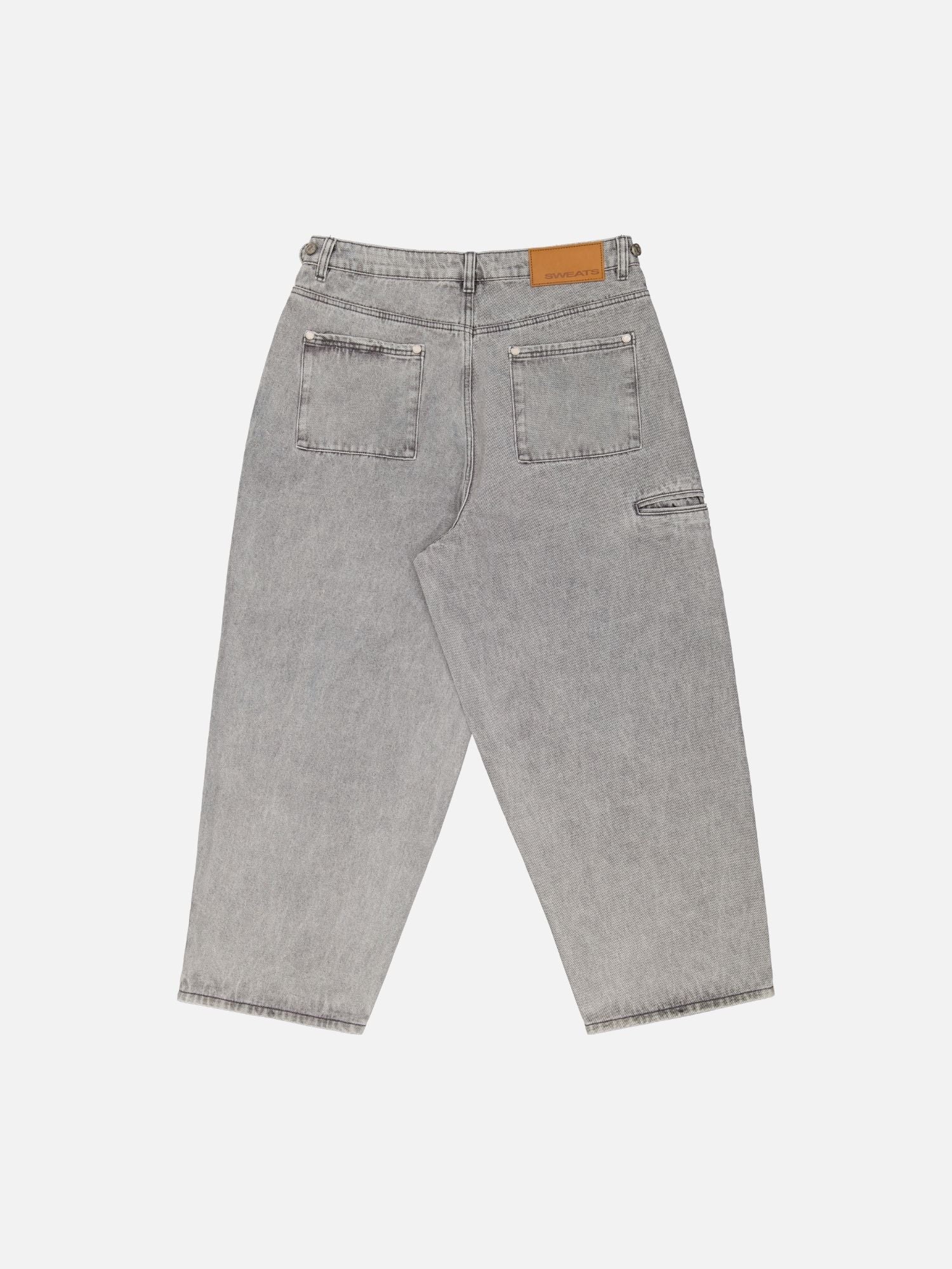 DENIM BAGGY JEANS - WASHED GREY