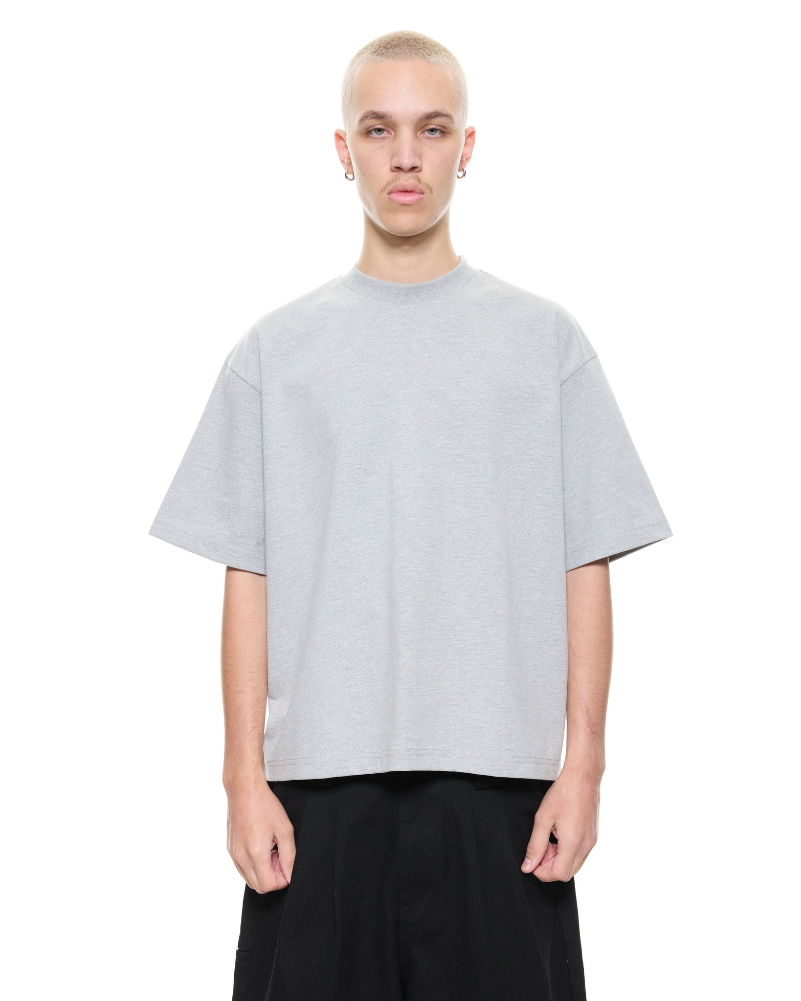 SIGNATURE BLANK T-SHIRT - MARLE GREY - SWEATS EU