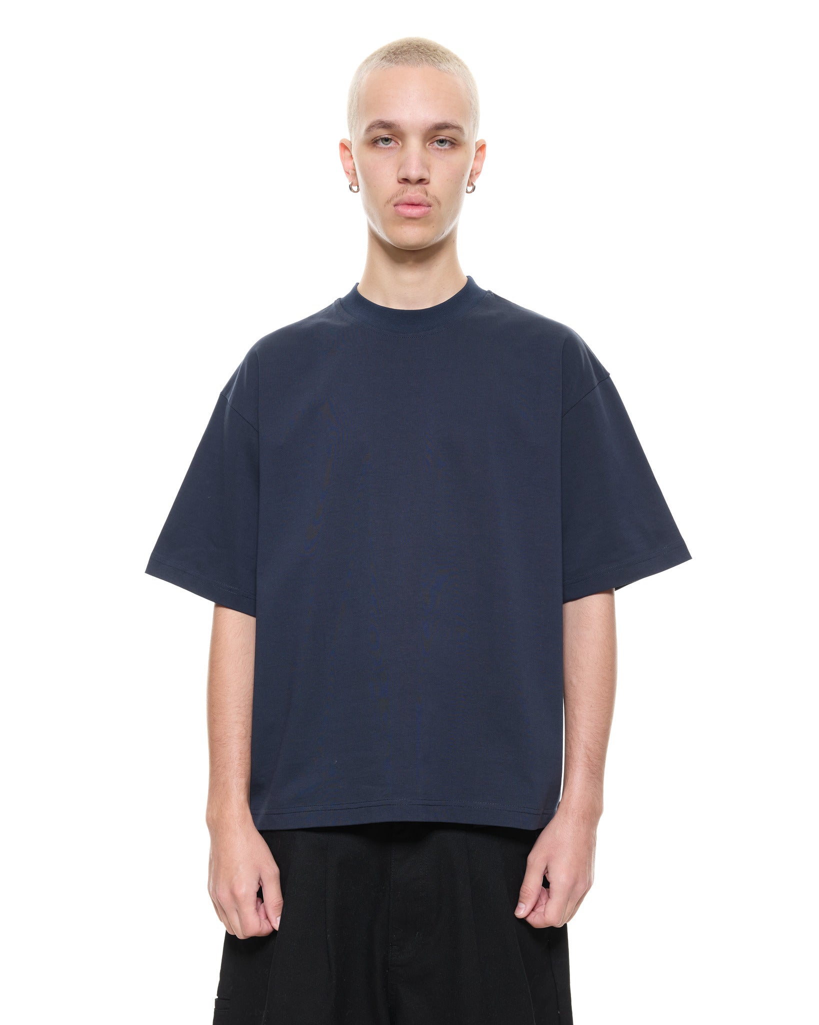 SIGNATURE BLANK T-SHIRT - NAVY - SWEATS EU