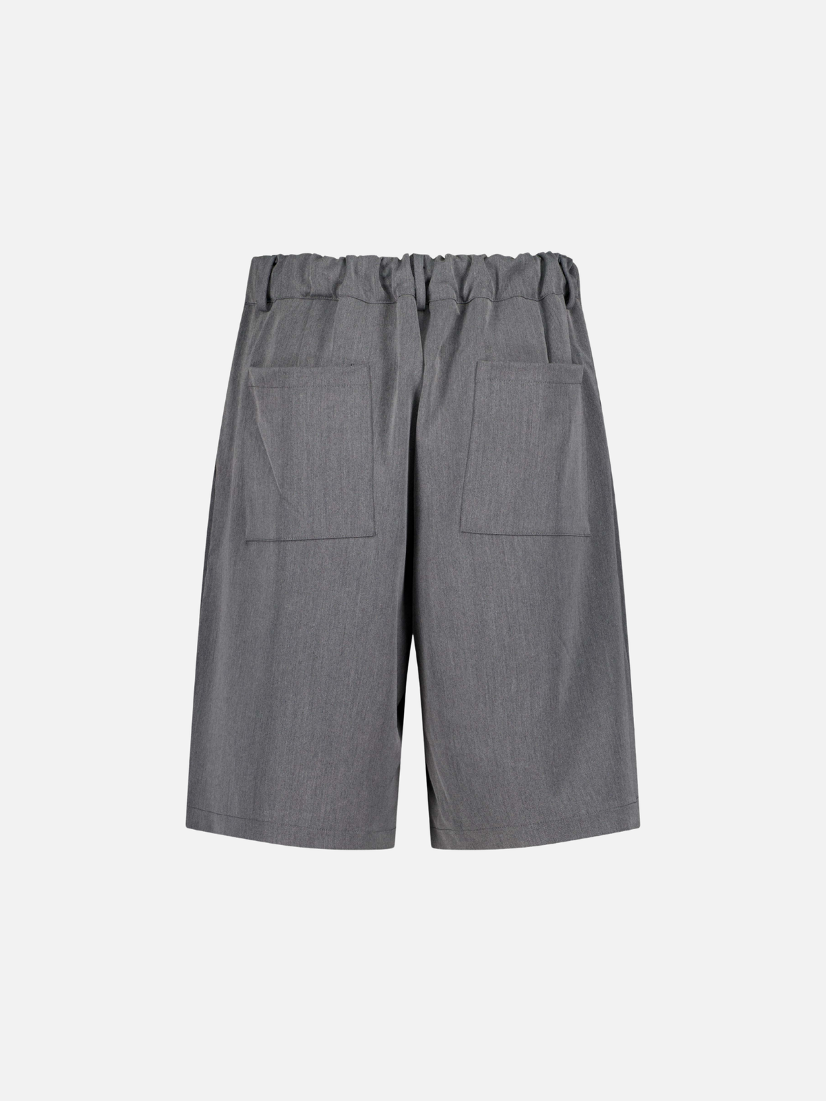 PLEATED SHORTS - GREY