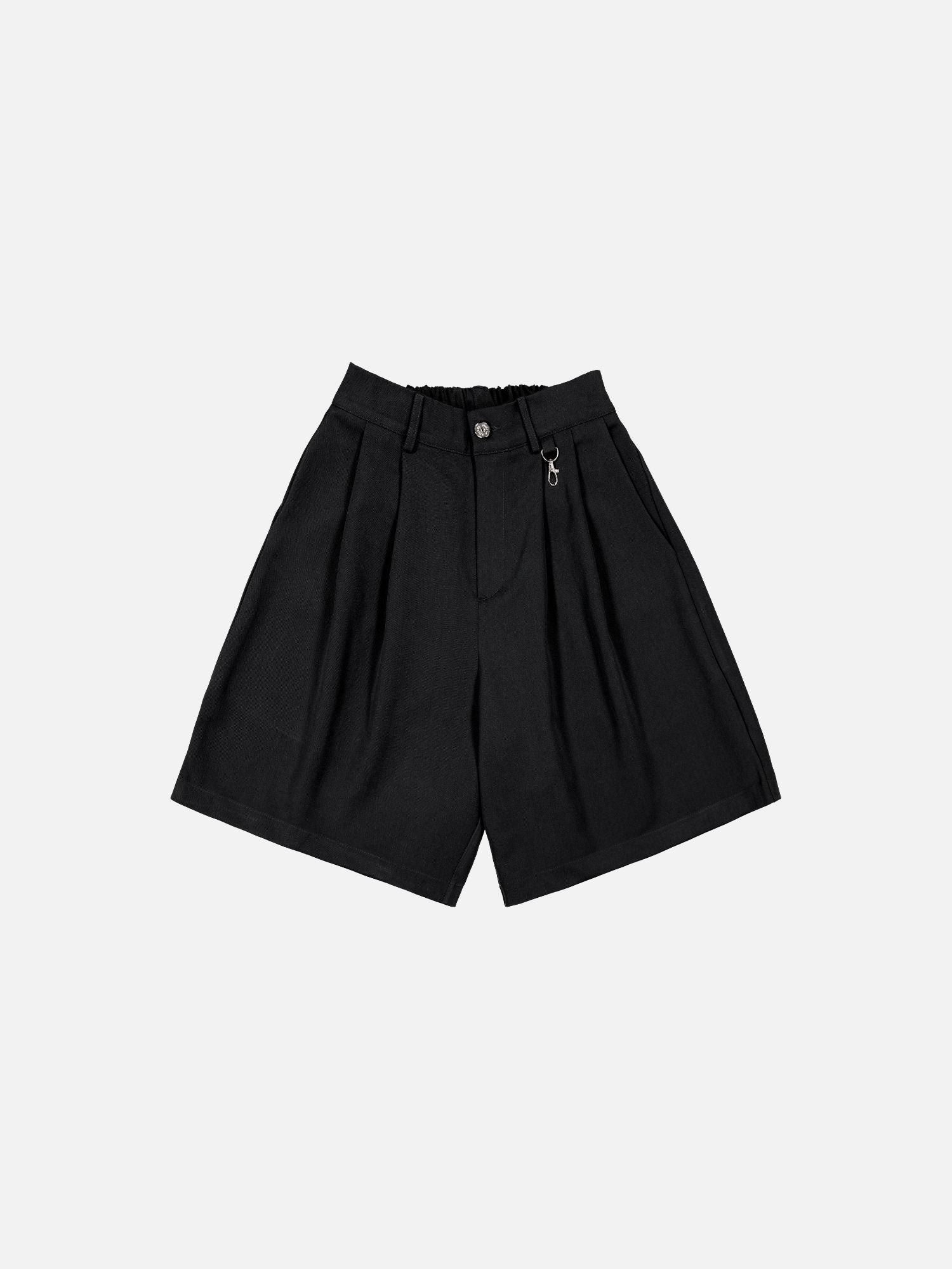 PLEATED SHORTS - BLACK
