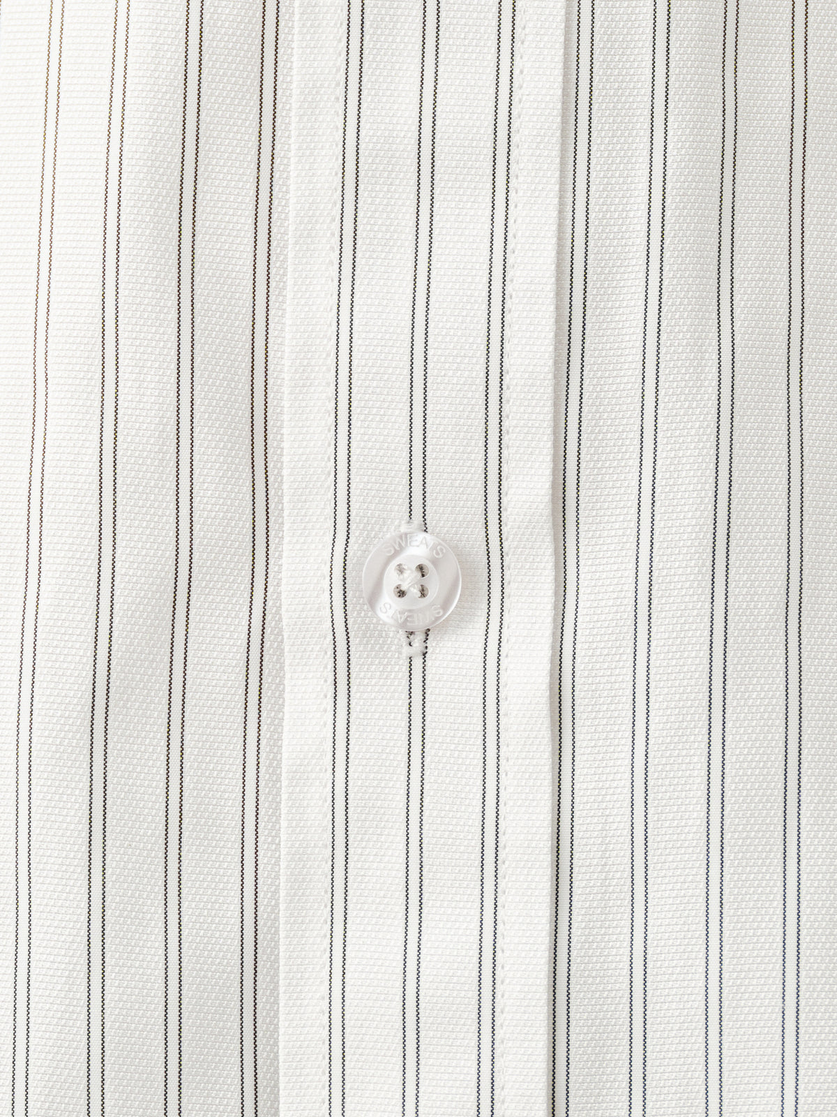 STRIPED BUTTON UP - WHITE