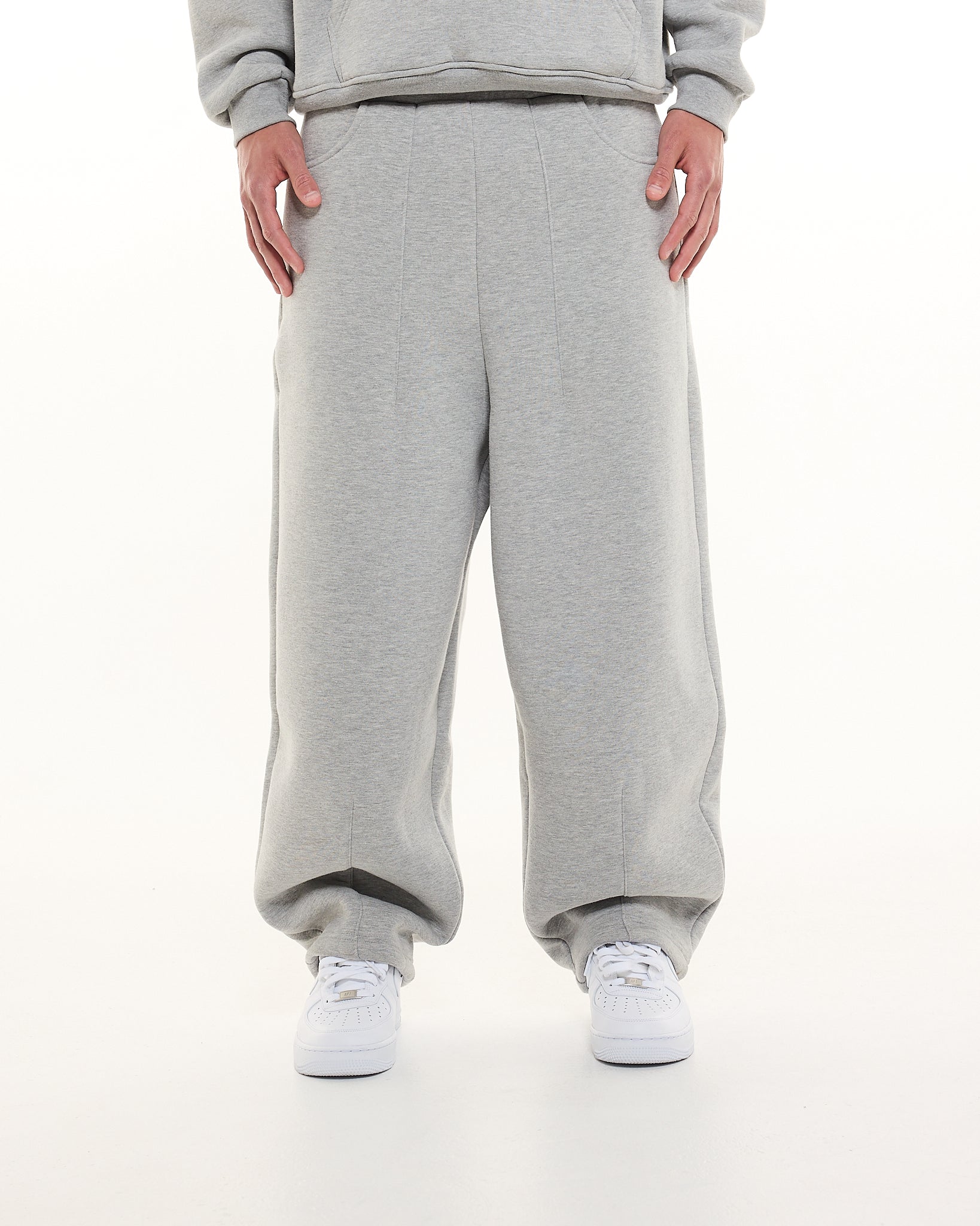 COZY STRAIGHT LEG SWEATS - GREY