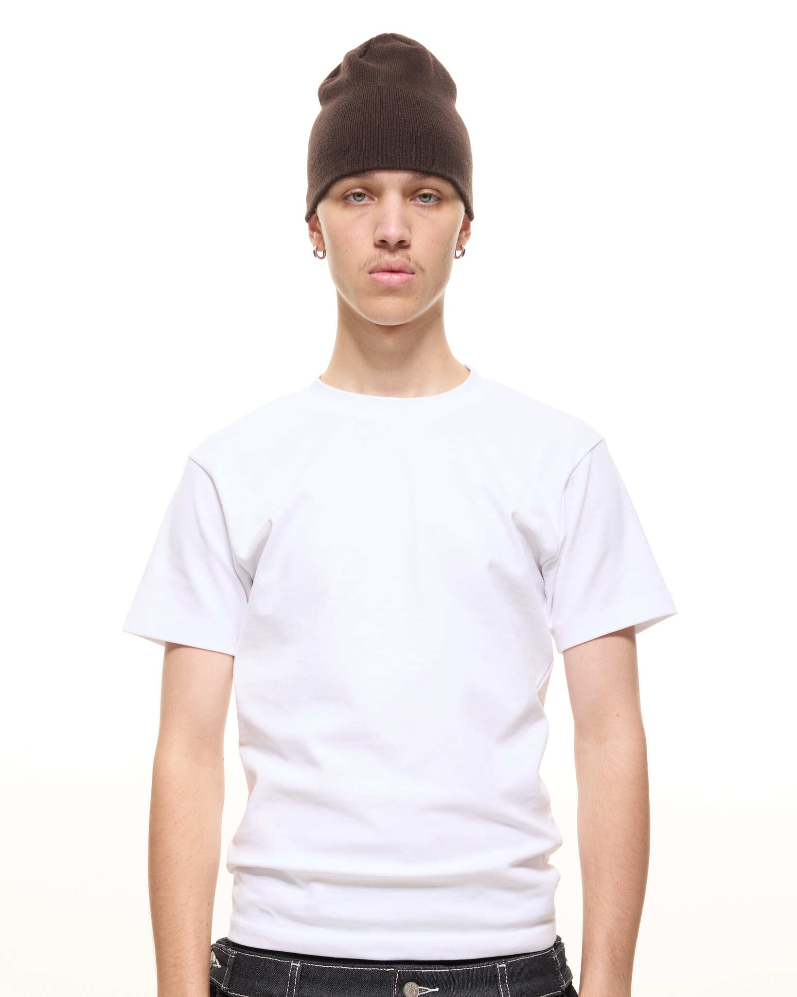 SKULL BEANIE - COFFEE