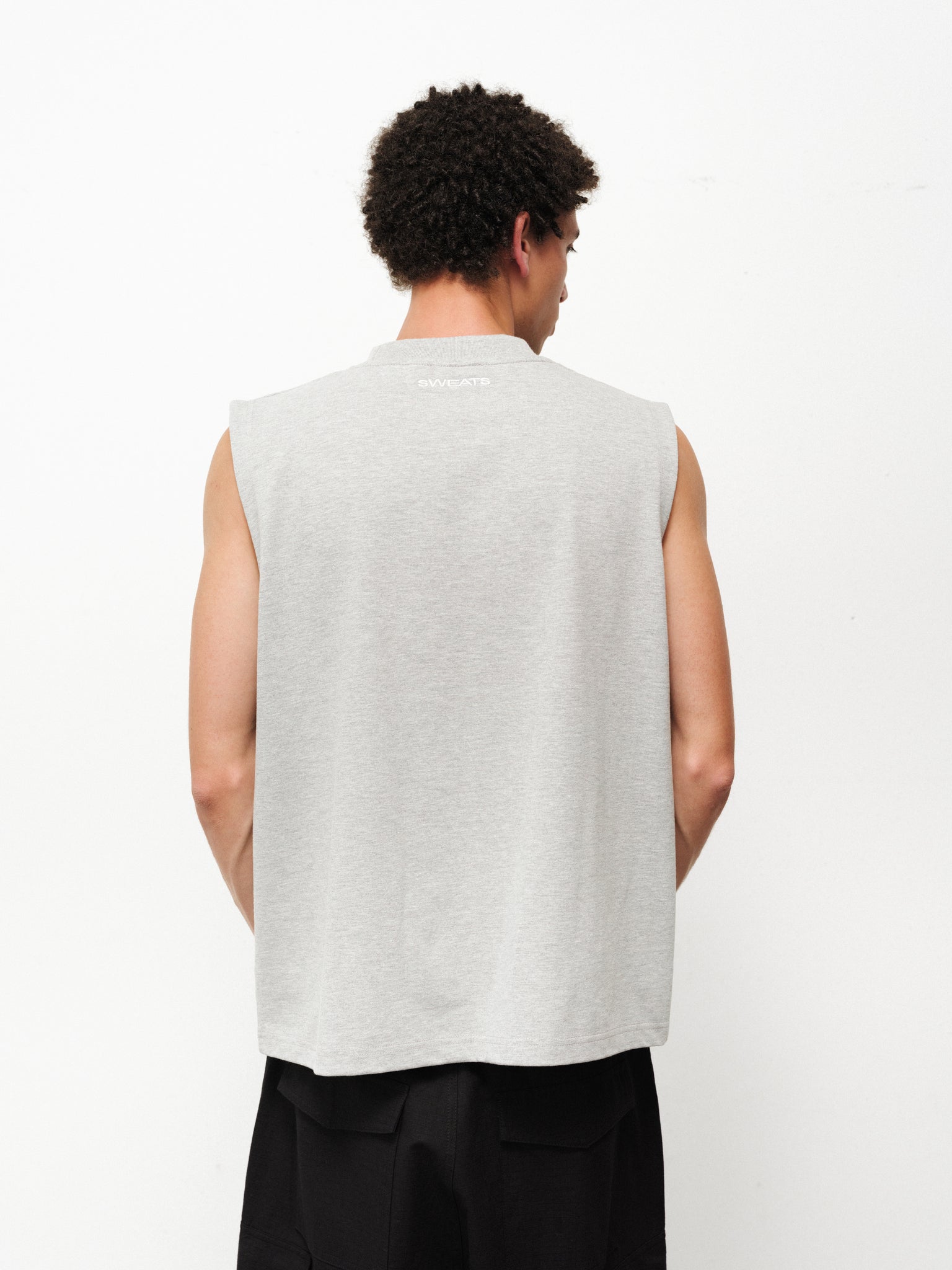MUSCLE TEE - GREY MELANGE