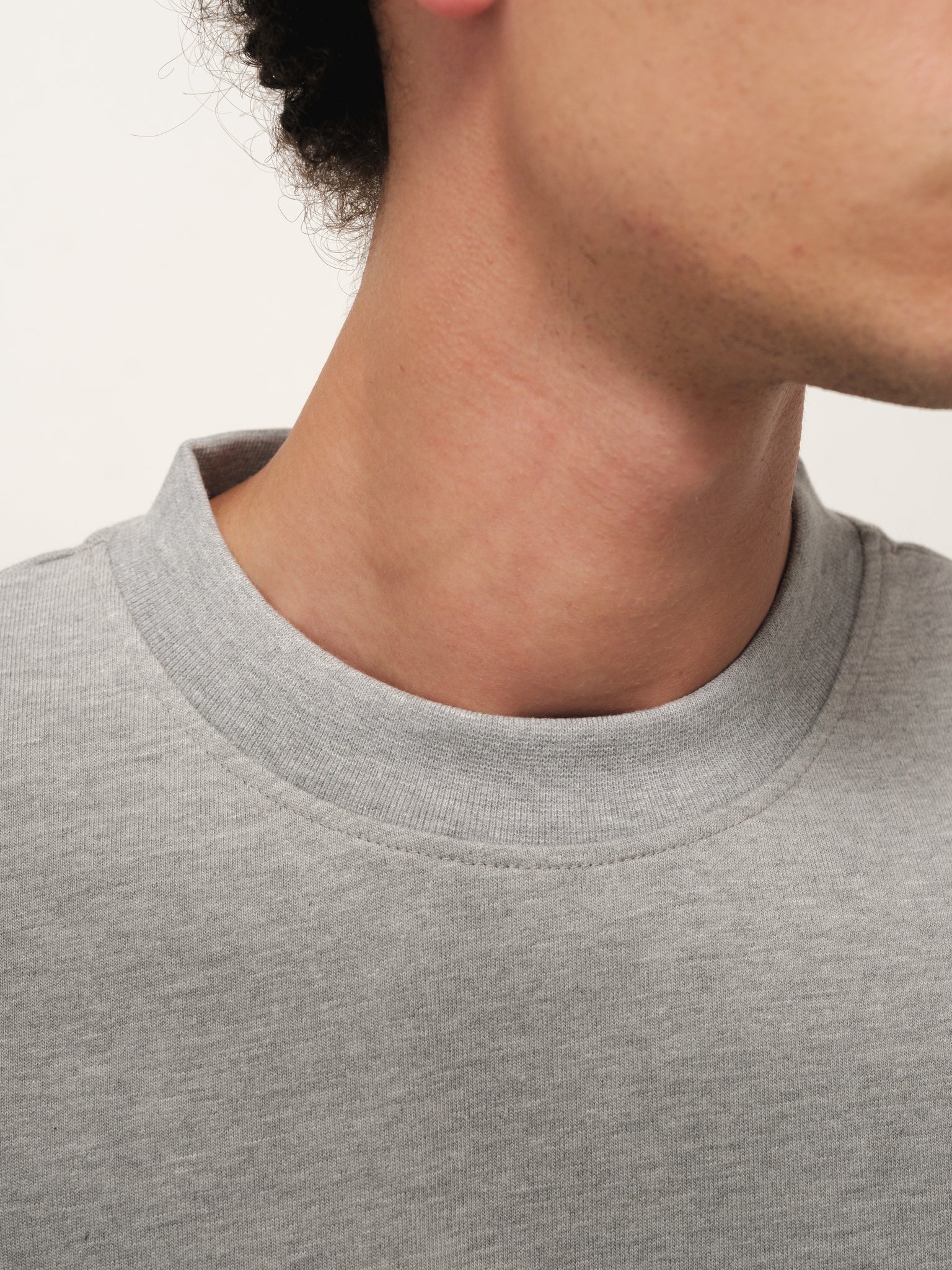 SIGNATURE BLANK T-SHIRT - MARLE GREY