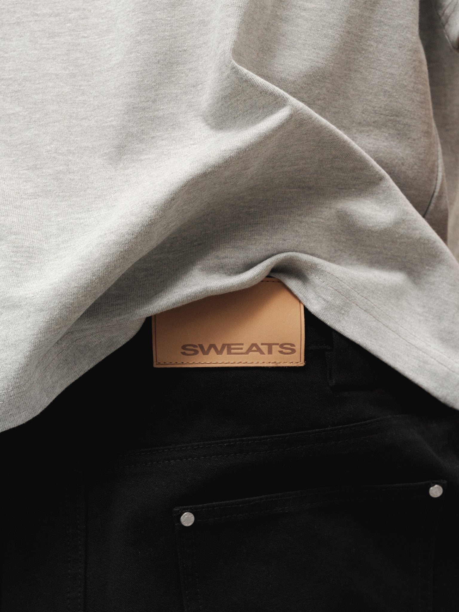 SIGNATURE BLANK T-SHIRT - MARLE GREY