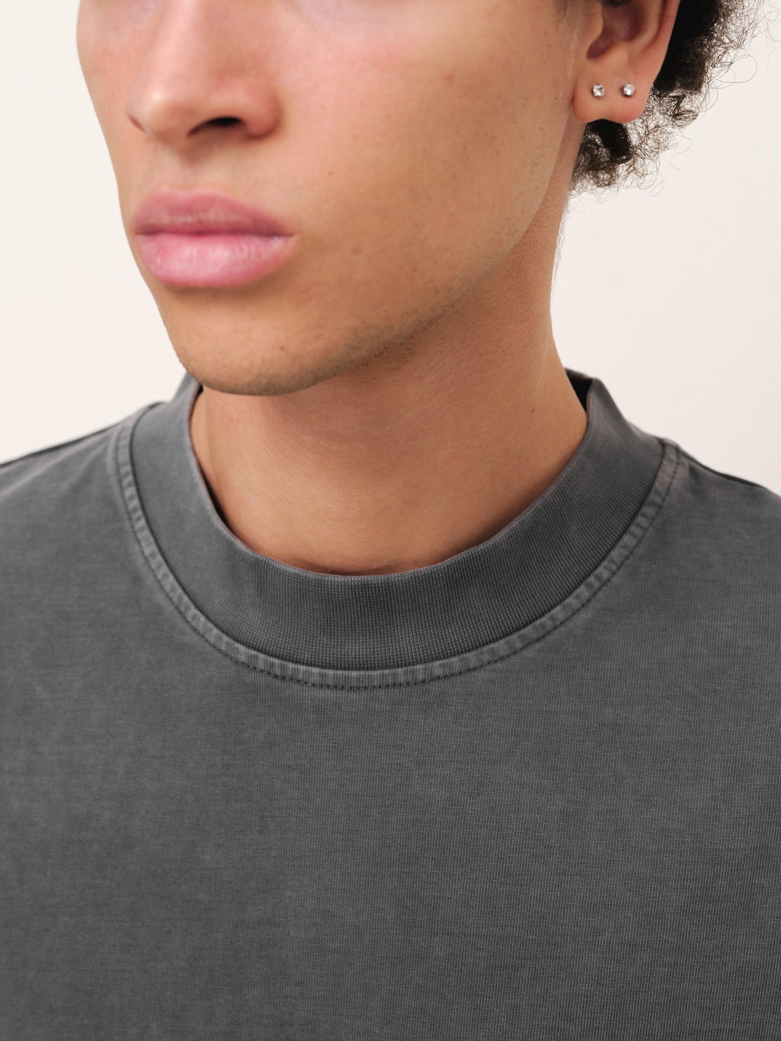 SIGNATURE BLANK T-SHIRT - WASHED GREY