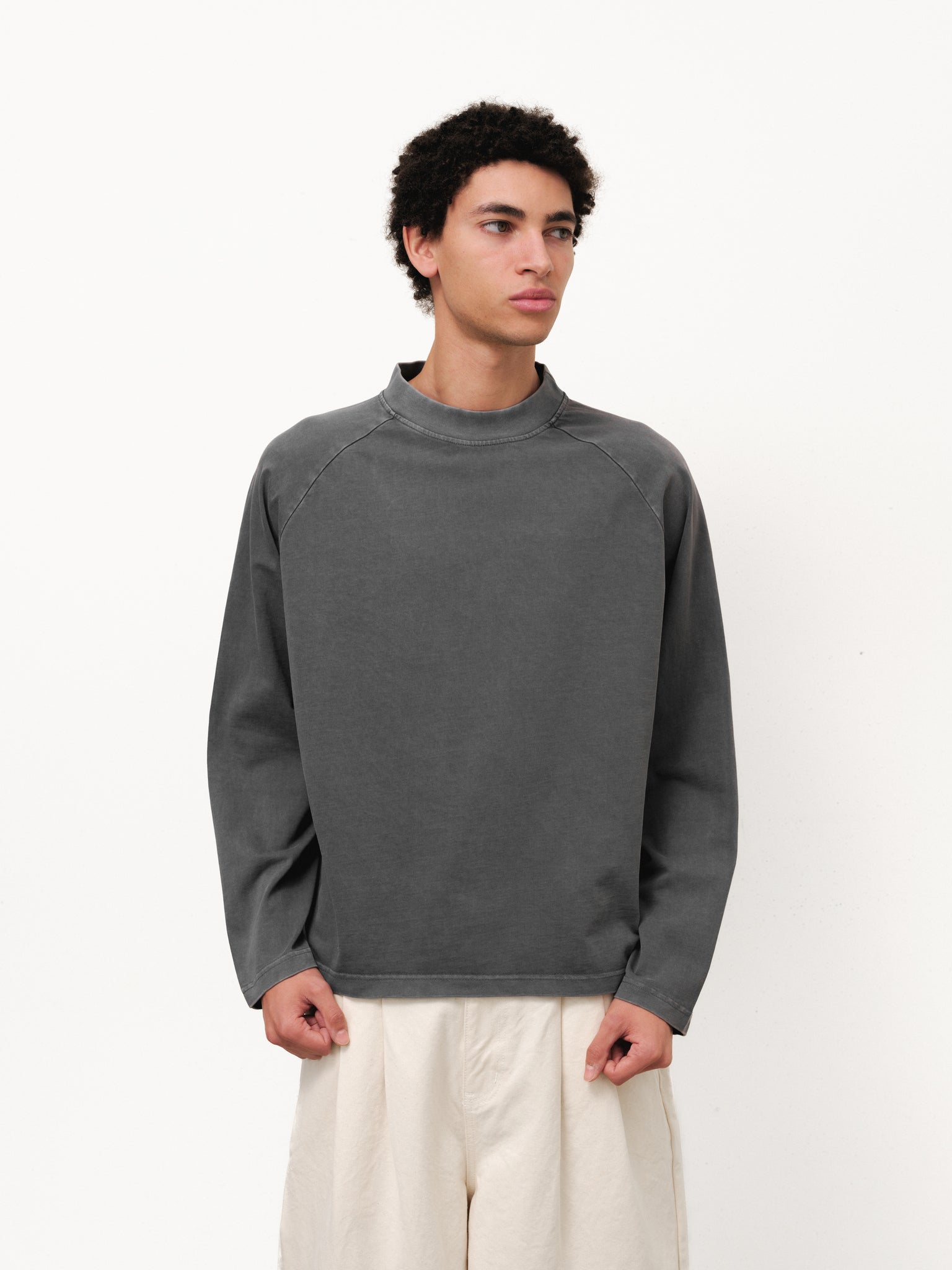 Long Sleeve T-Shirt - Washed Grey