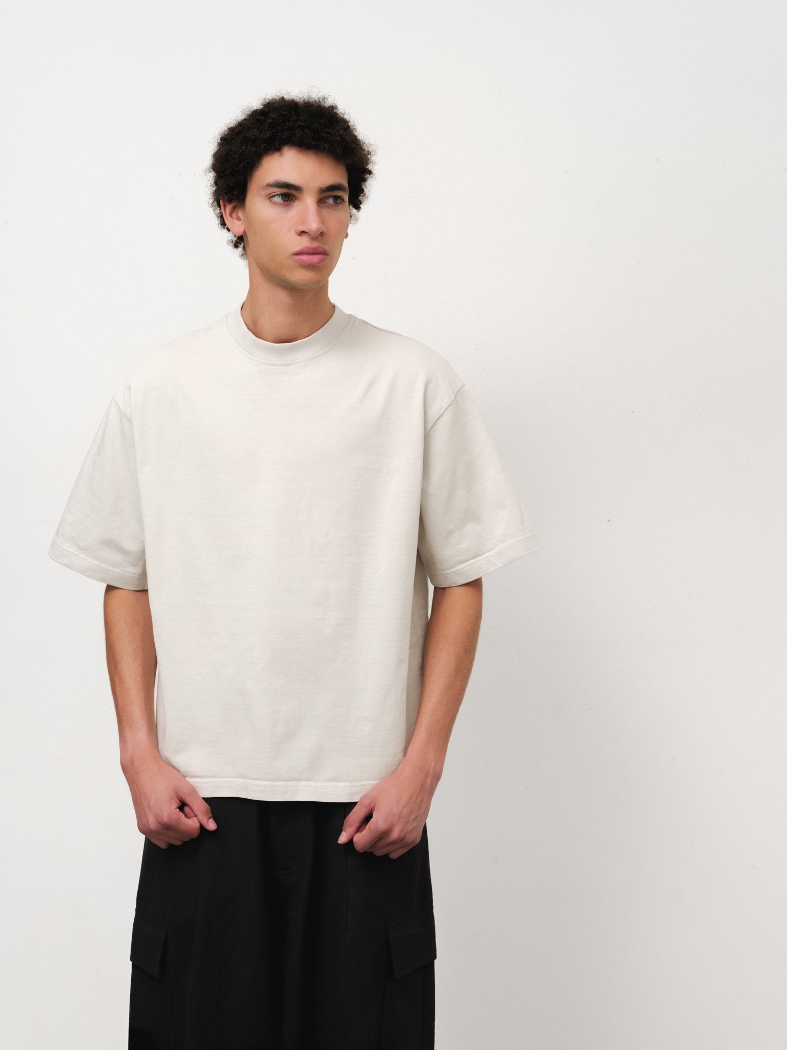 SIGNATURE BLANK T-SHIRT - CHALK